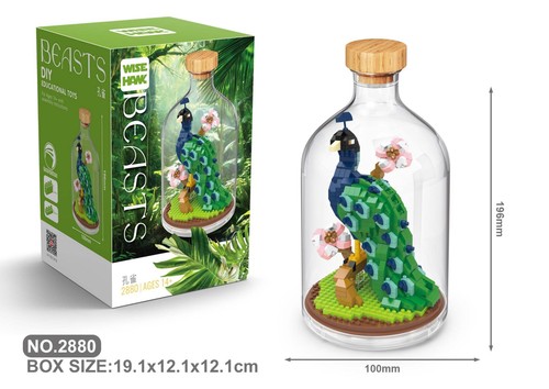 Pfau bausteine modell figur - pfau,