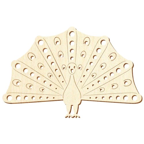 Holz pfau deko - pfau,