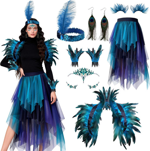 Pfau kostüm damen - kostüm, set