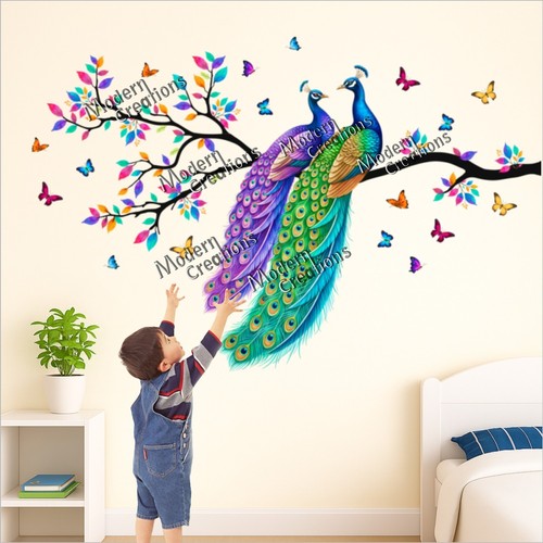 Pfau wandaufkleber für - pfau,