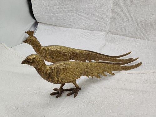 Vintage fasan paar pfau vogel - fasan-paar,