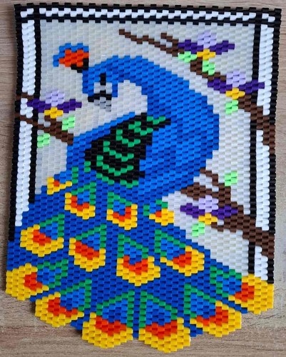 Perlen banner blauer - perlen-banner, „blauer