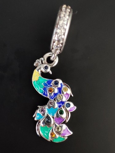 Charms bead pfau abunt dangle - bead,