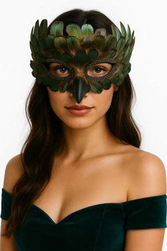 Maske pfau rabe - maske,