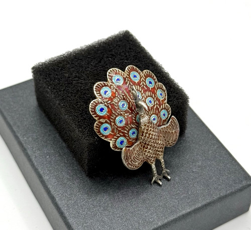 Vintage sterling silber - silber, pfau