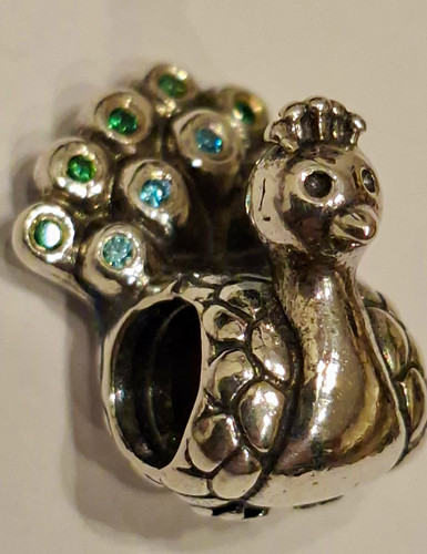 Pandora pfau charm - pfau, anhänger
