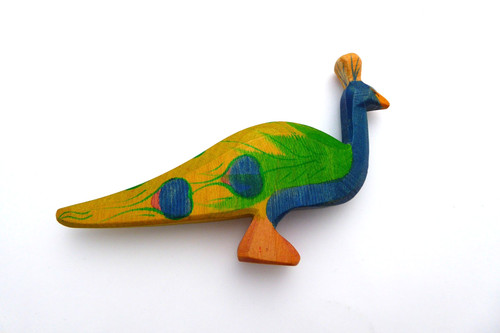 Vintage pfau holzspielzeug - pfau,